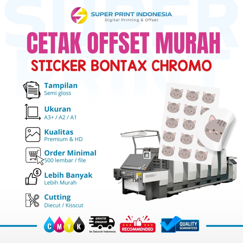 

CETAK OFFSET - STICKER BONTAX / STICKER LABEL KEMASAN / STICKER BONTAC OFFSET