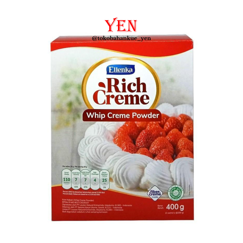 

Ellenka Rich Creme Powder 400gr / Whip Cream Bubuk
