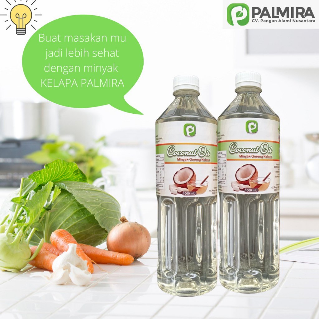 

PALMIRA Minyak Goreng CCO Coconut Cooking Oil Kelapa ASLI Murni Premium 100% ASLI “Rasakan Keajaiban Alam dalam Setiap Tetesnya” Tanpa Pengawet Proses RBD