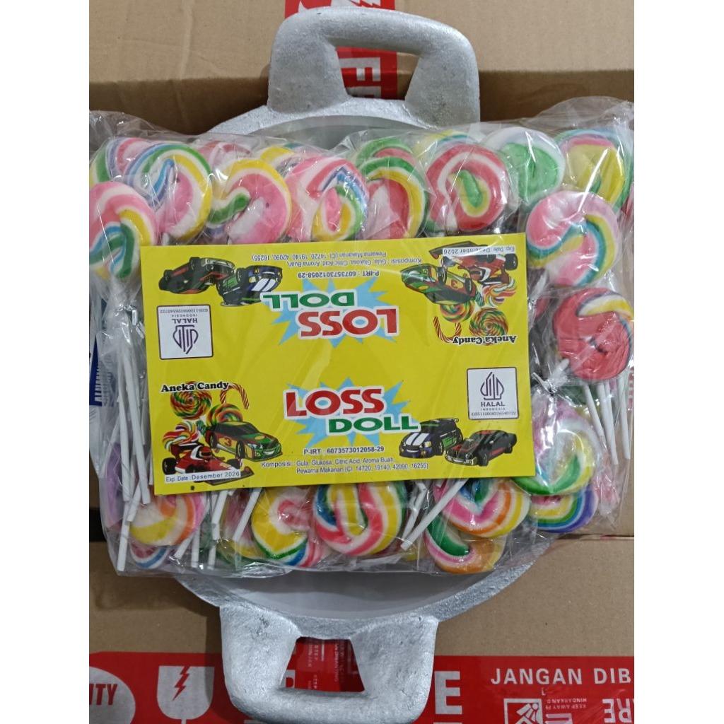 

lolipop berhadiah WAJAN isi 80biji