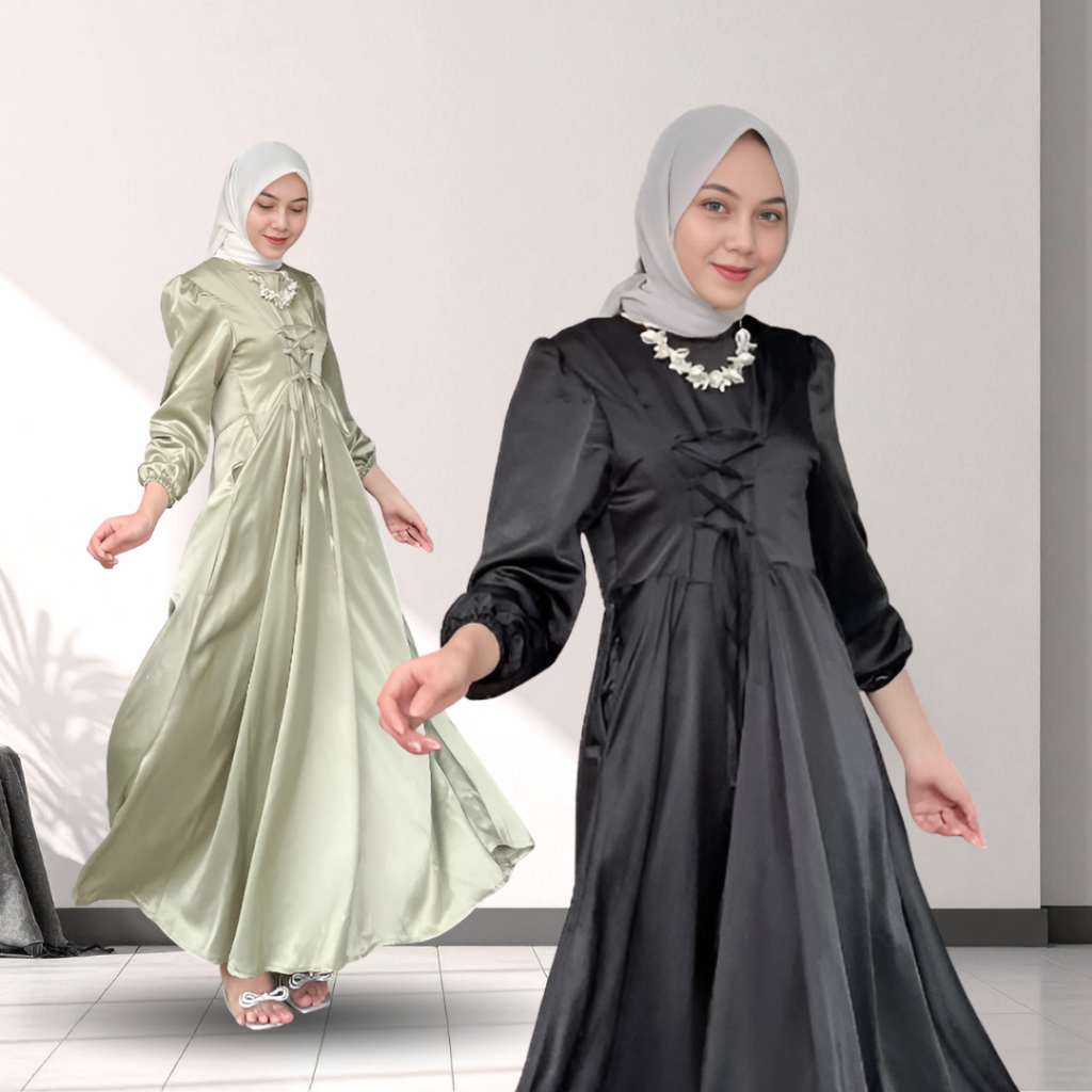 WEDDING DRESS PINK SATIN SILK AMARA | DRESS BRIDESMAID POLOS PESTA WISUDA WEDDING BRIDESMAID KOREAN 