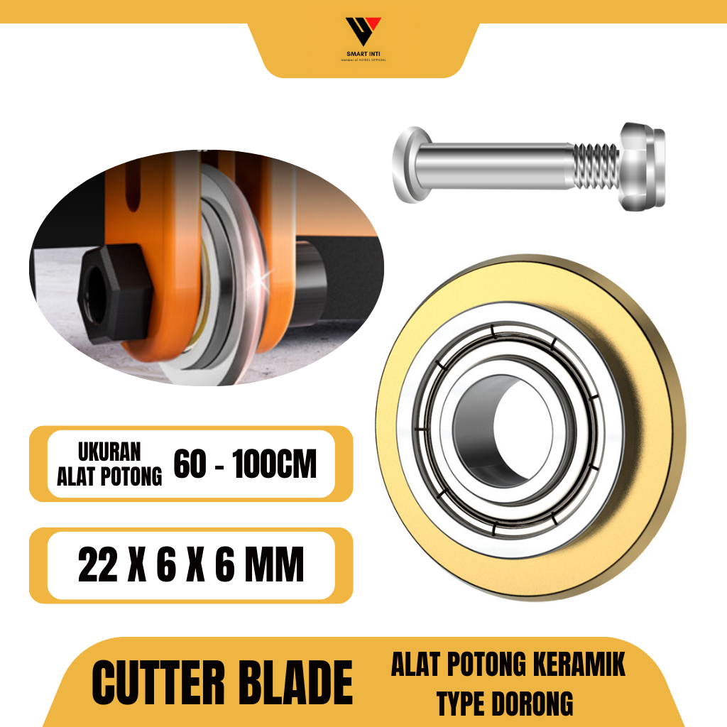 ASTEEL Tile Cutter Blade Mata Pisau Potong Keramik Granit Dorong + Bearing - Tile Cutter Wheel