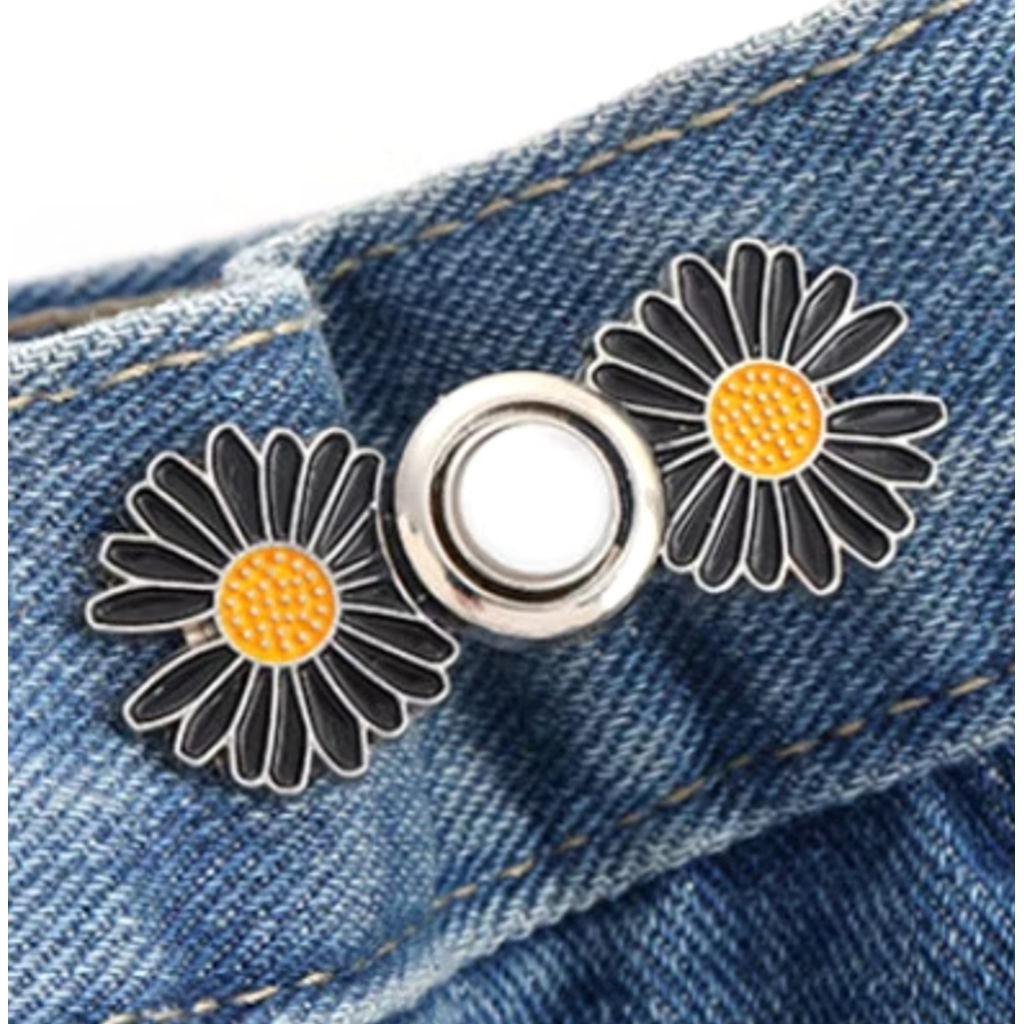 Kancing Jeans Simple Karakter Kait Pengecil Lingkar Pinggang