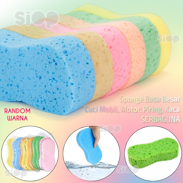 Busa Jumbo Cuci Mobil Motor Sponge Besar Serbaguna