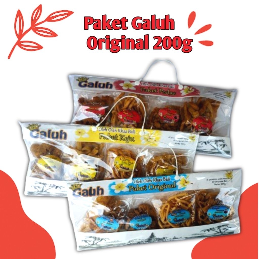 

Paket Snack Ori Galuh 200g – Oleh Oleh Bali Isi 4 Cemilan: Kacang Disco & Keripik Renyah Pedas Keju