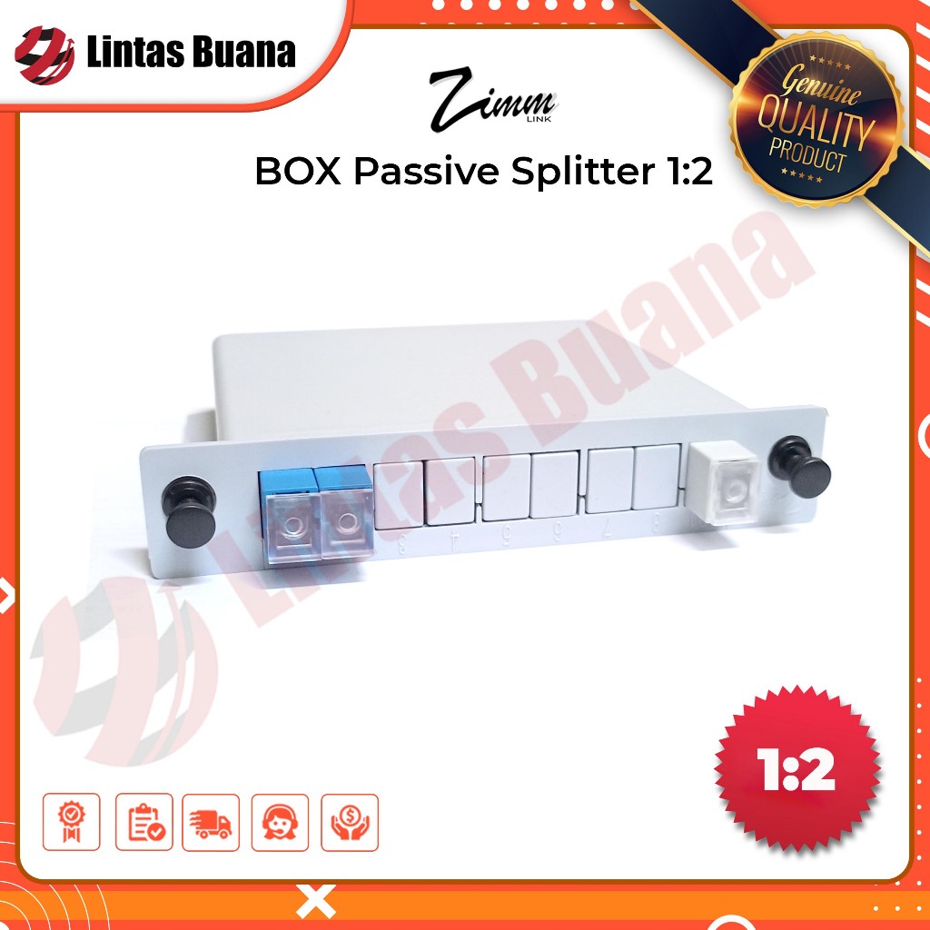 ZIMMLINK Passive Splitter PLC BOX FO | Pasif Spliter Box FO FTTH SC UPC