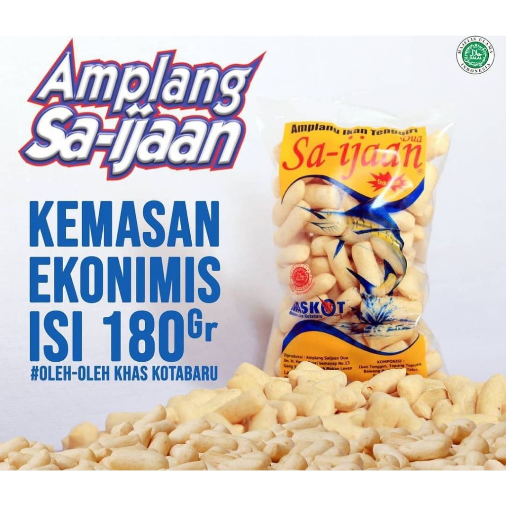 

[COD] Amplang Sa-ijaan Khas Kotabaru Kemasan Ekonomis 180gr.