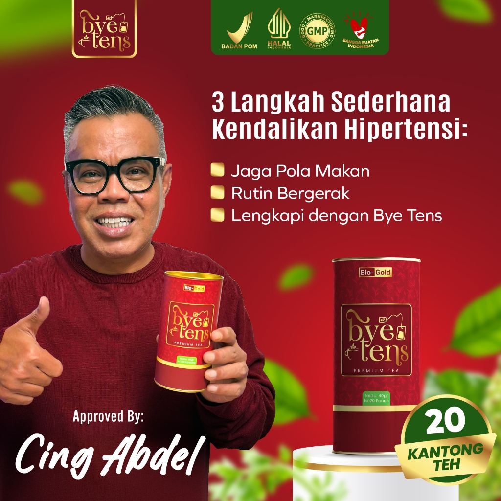 

Bye Tens Bio Gold Premium Tea Teh Obat Hipertensi Untuk Menurunkan Kolestrol Tekanan Darah Tinggi BPOM