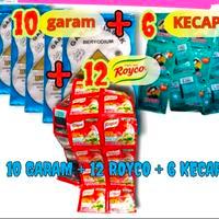 

3 IN 1 PAKET GARAM DAPUR 10 PCS & ROYCO 12 PCS & KECAP BANGO 6 PCS BISA COD