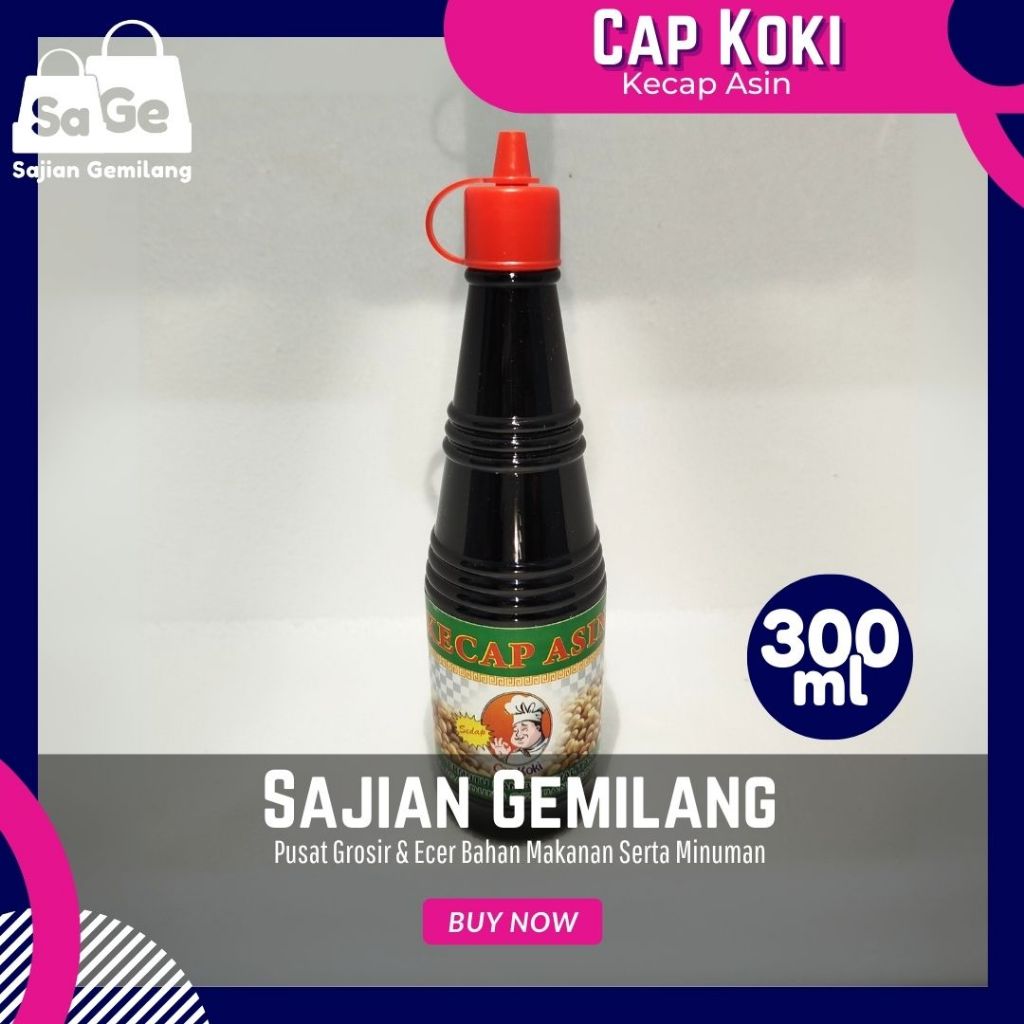

[TURUN HARGA] Kecap Asin Cap Koki 300ml – Ukuran Pas Buat Masak – Grosir Sajian Gemilang