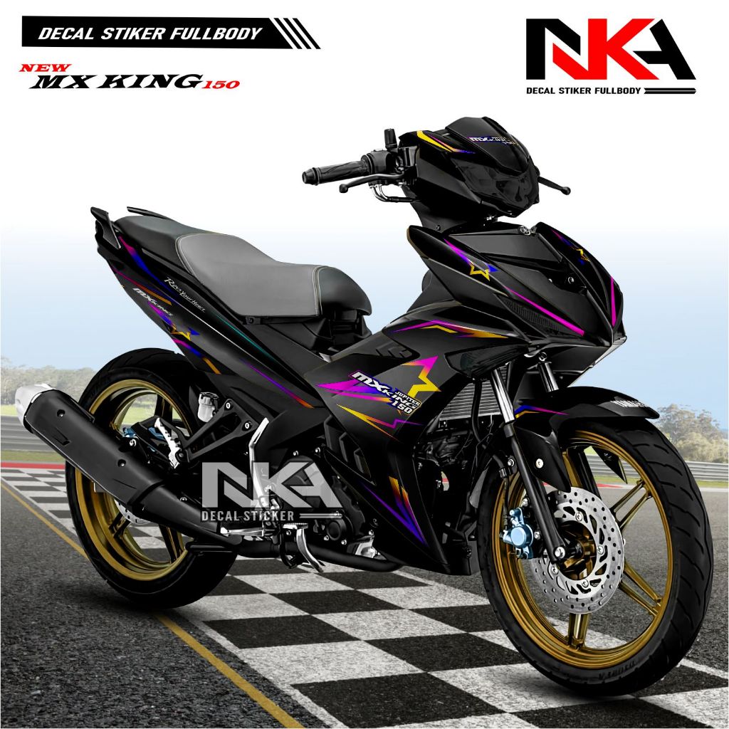NKA Decal Stiker Fullbody MX King 150 Fullbody Stiker Variasi Motor Mx King 150