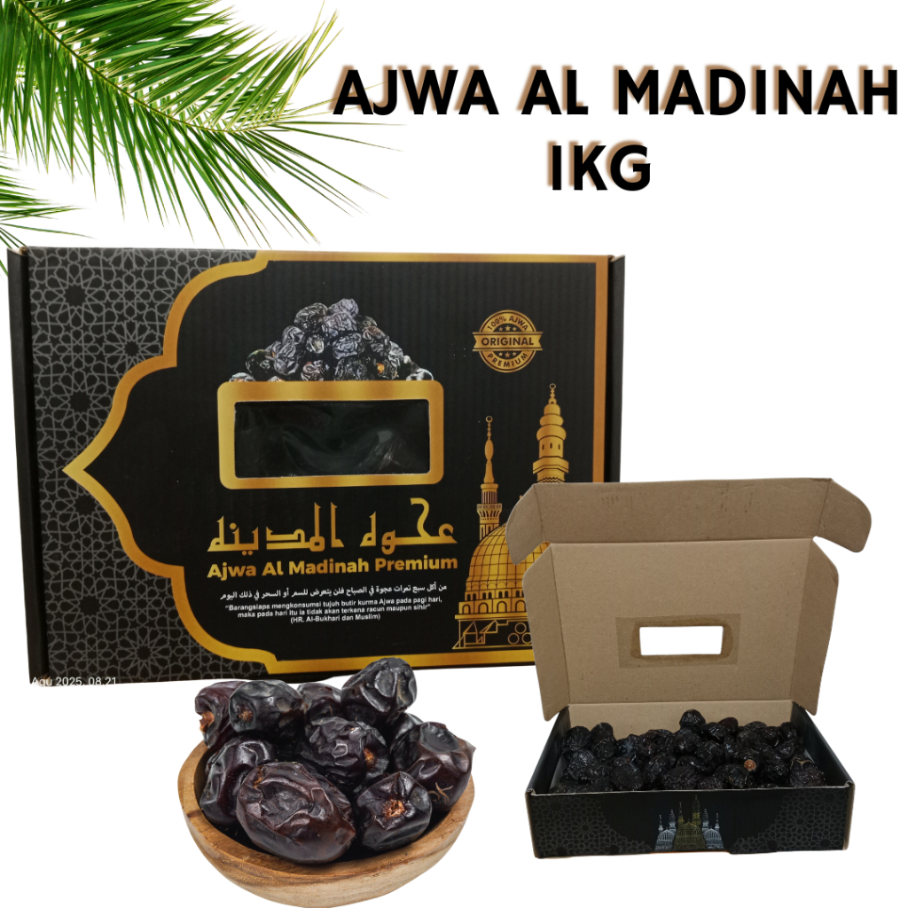 

Kurma Ajwa Nabi Original Premium 1Kg Oleh-oleh Umroh Haji Premium Kaya antioksidan