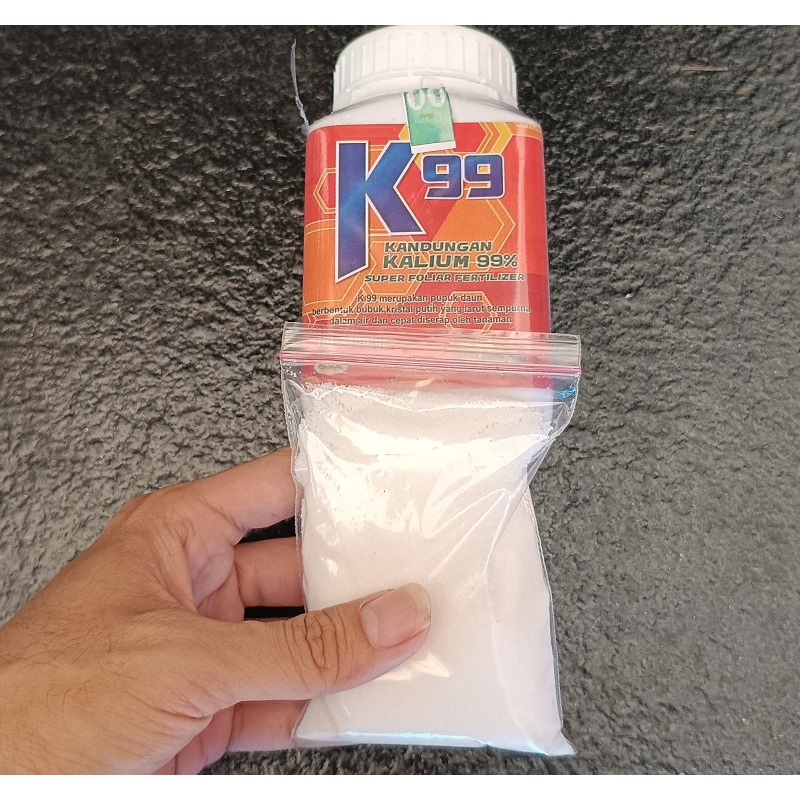 Pupuk K99 - Pupuk Kalium 99 % Repacking 100 Gram - Pupuk Buah