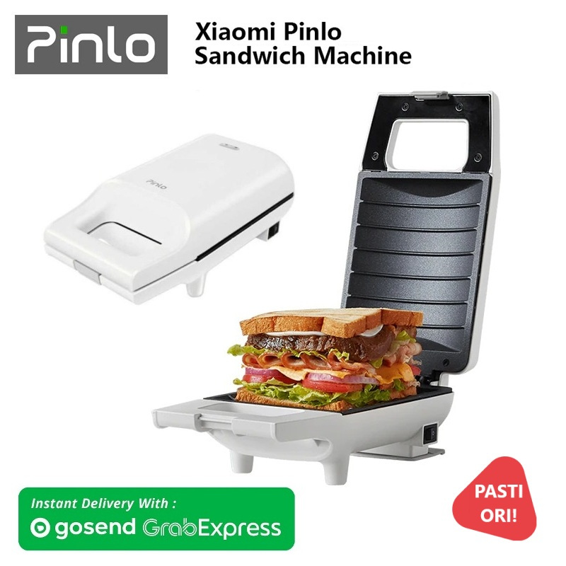XiaomiPINLO Sandwich Maker Multifungsi 3in1 Toaster Roti Waffle 420W Anti Lengket