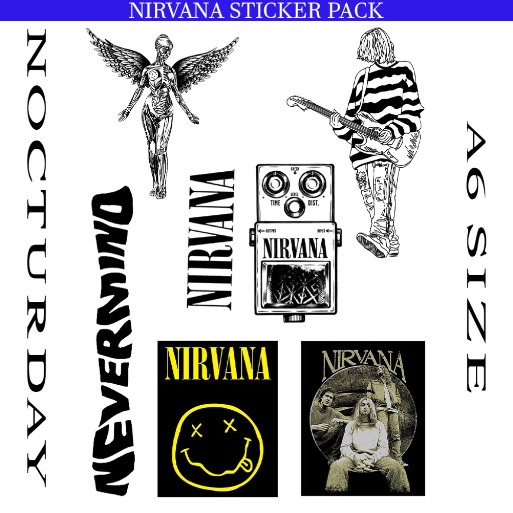 

Nirvana Sticker Pack A6 (7 pcs)