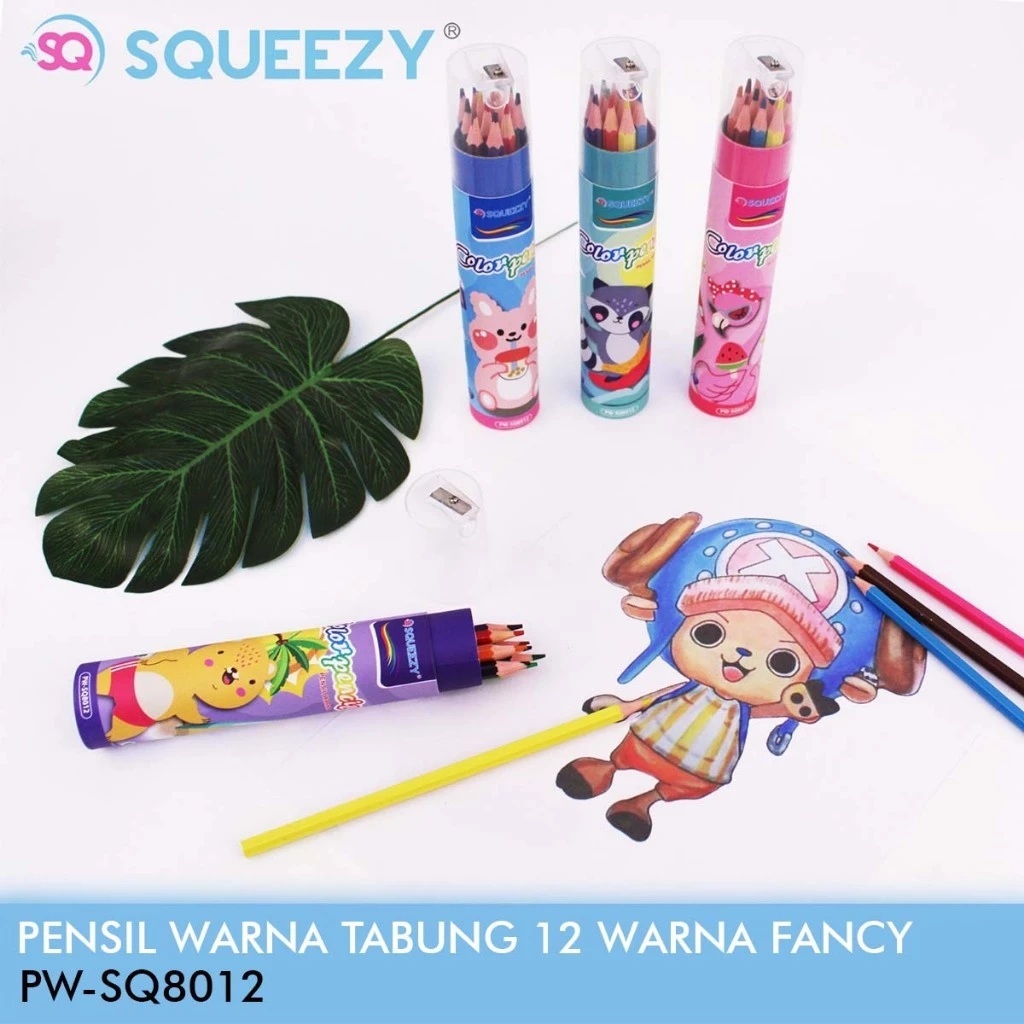

Pensil 12w Squeezy PW-SQ8012 Tabung Fancy