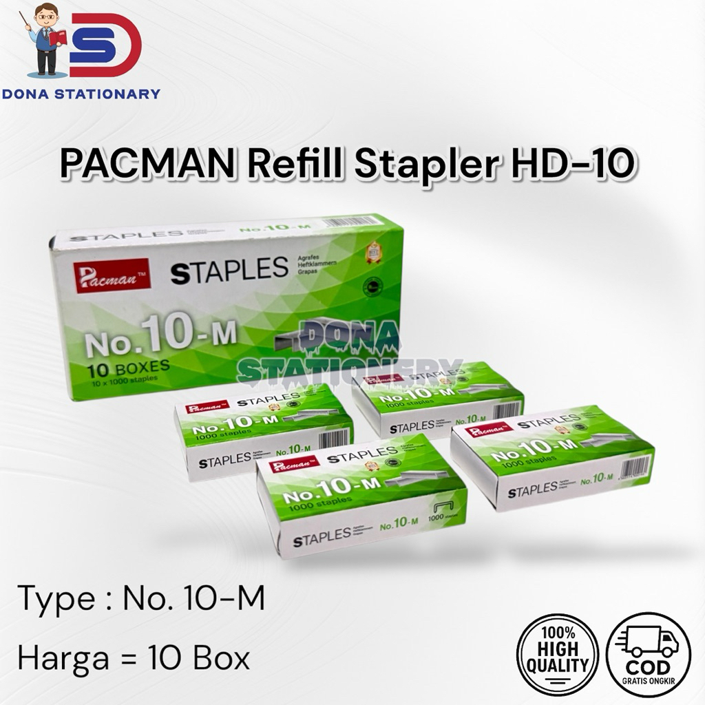 

PACMAN Refill Stapler HD-10 / Refill Staples Pacman No.10
