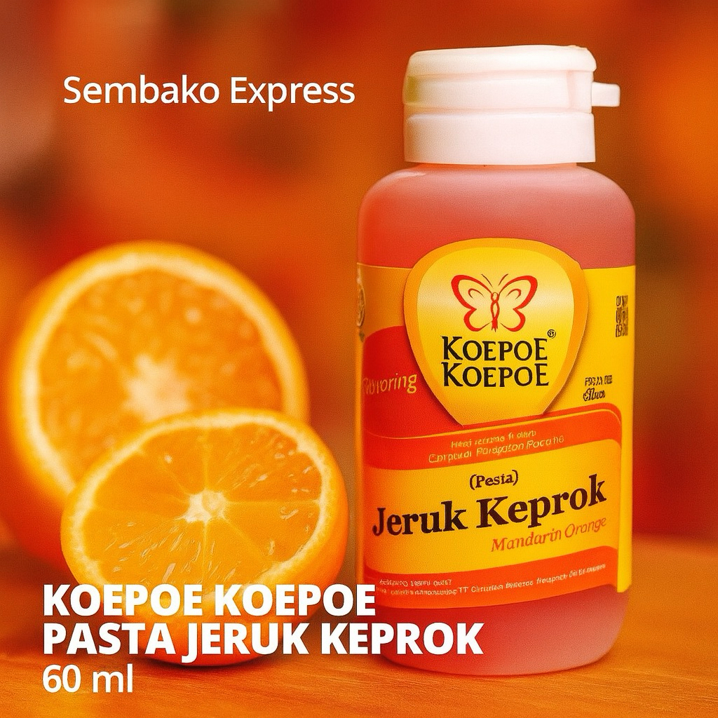 

Koepoe Koepoe Pasta Jeruk Keprok 60ml – Perisa & Pewarna Makanan