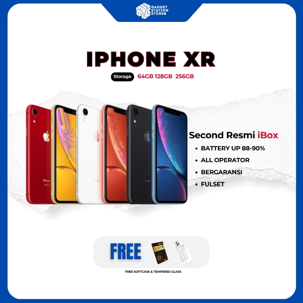 Iphone XR 64GB 128GB 256GB Second Resmi