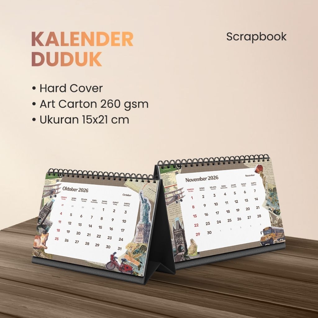 

Kalender Duduk 2026 Scrapbook