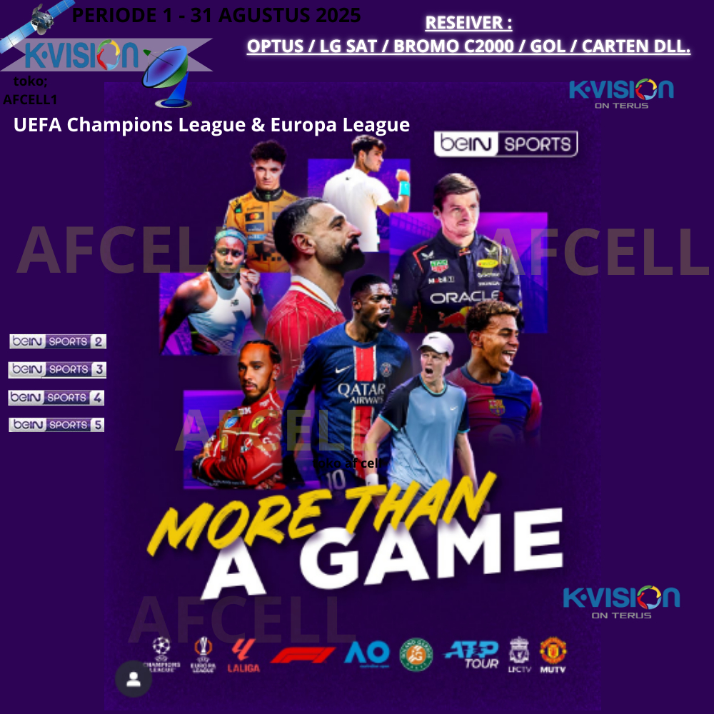 PAKET BEIN SPORTS K VISION PARABOLA C BAND DAN KU BAND TV OLAHRAGA