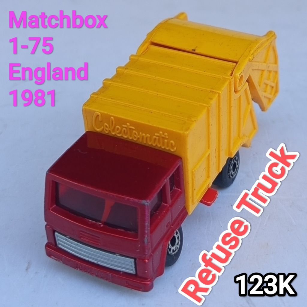Diecast Vintage Matchbox Superfast Lesney England Refuse Truck Loose