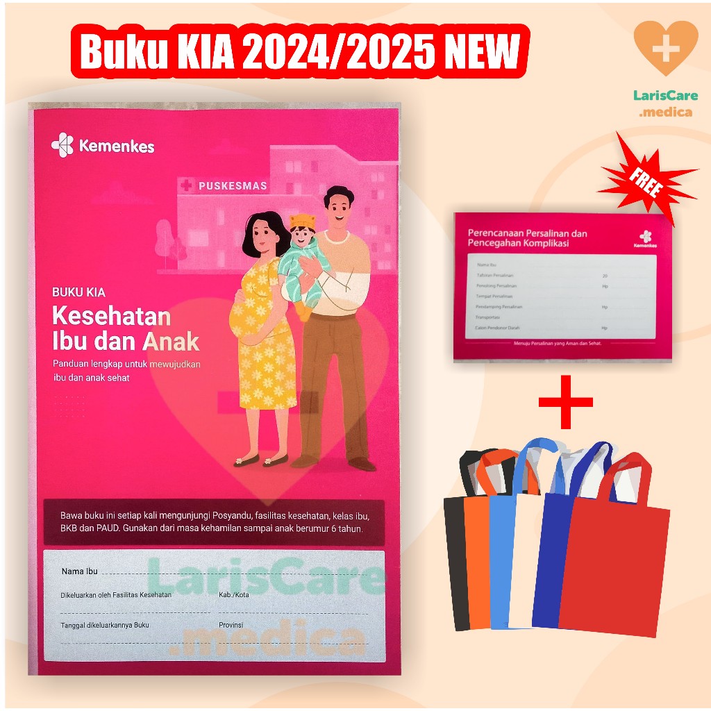 Buku KIA terbaru 2024/2025 buku KIA baru buku KIA NEW 2024 Free Tas, buku pink, buku kia grosir
