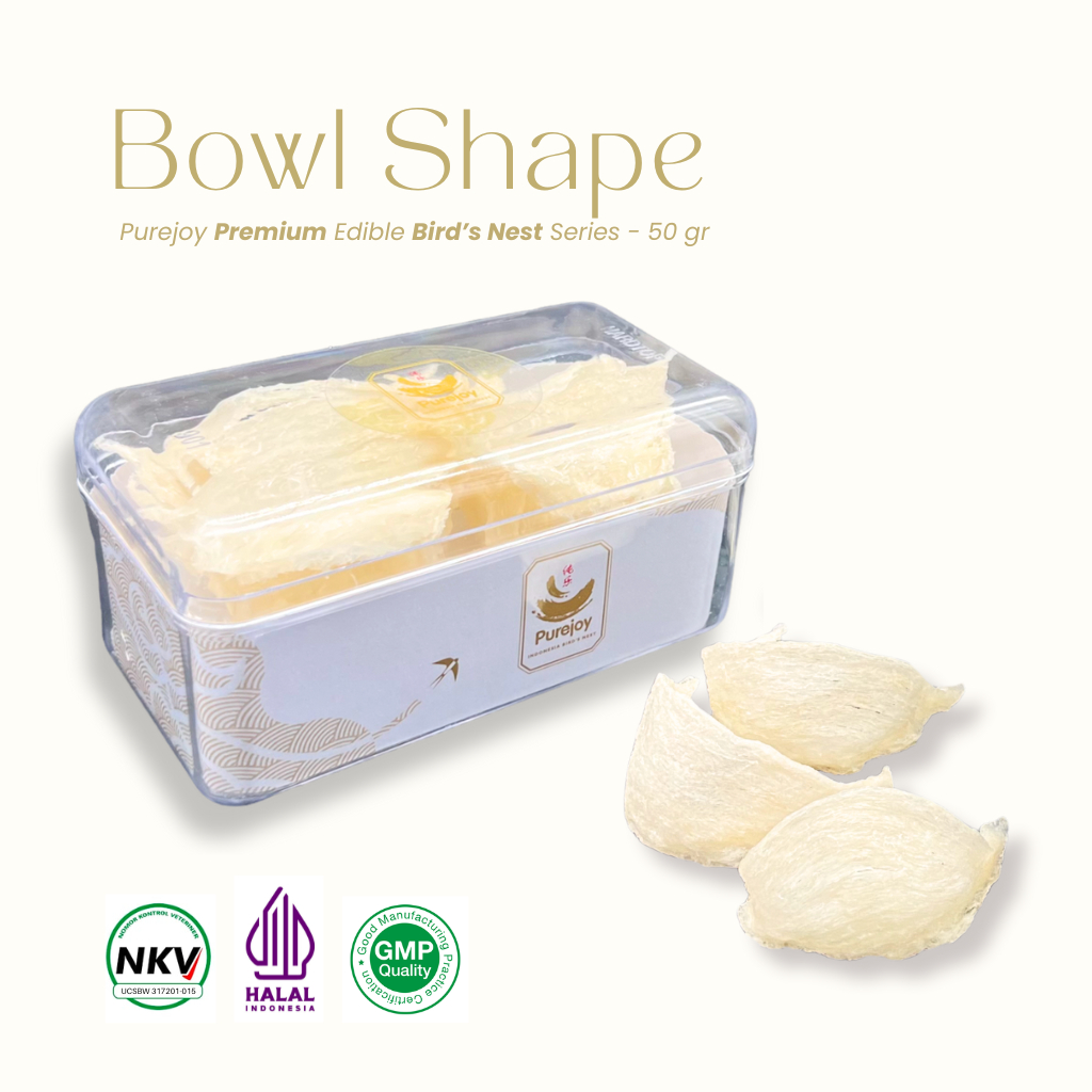

Purejoy Premium Bowl Edible Bird's Nest Series - 50gr