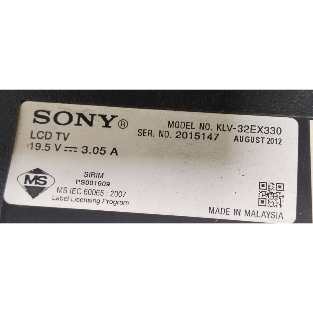 MAINBOARD SONY KLV32EX330