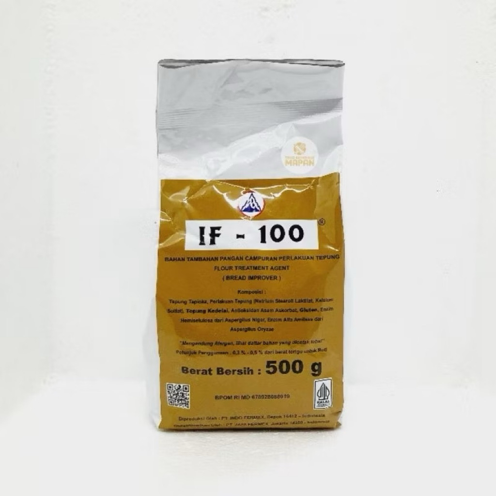 

Bread Improver IF 100 / Pengempuk Roti 500 Gram