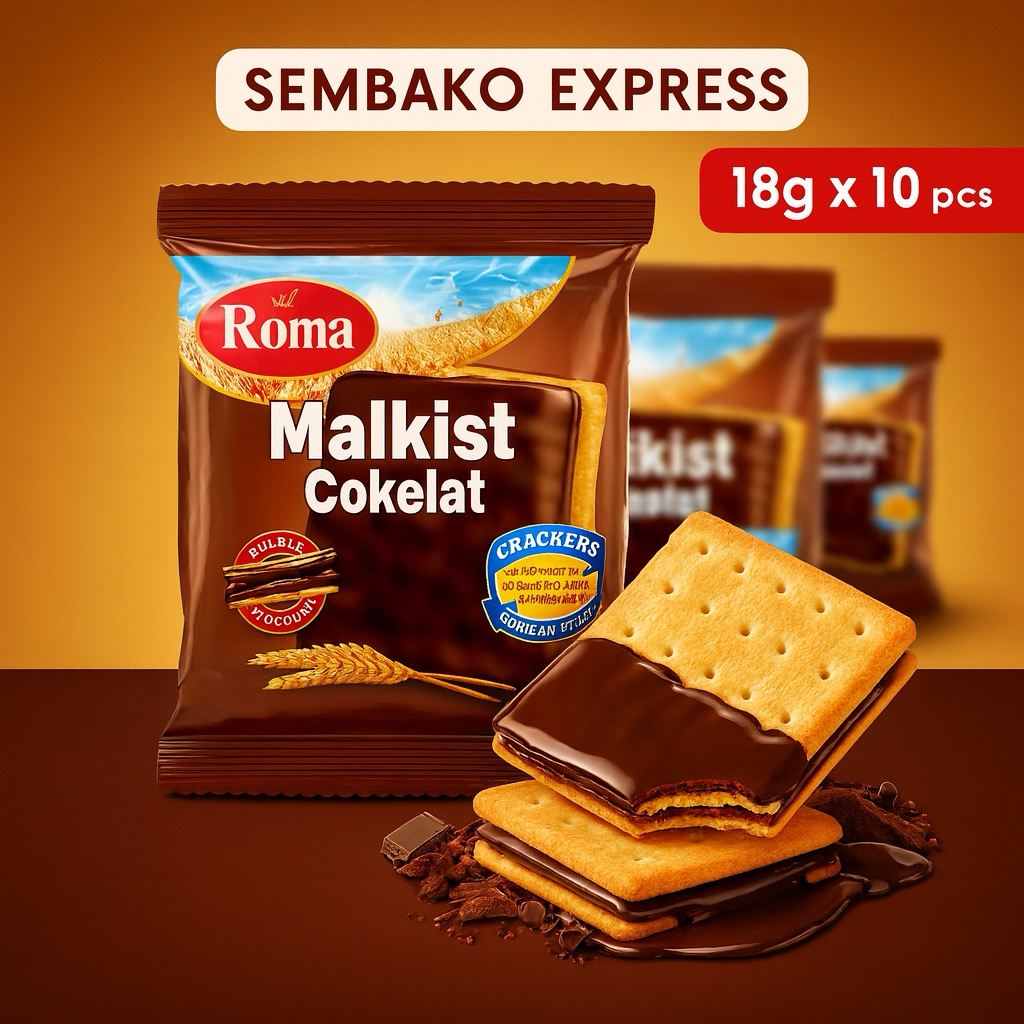 

Roma Malkist Cokelat 18 g x 10 pcs