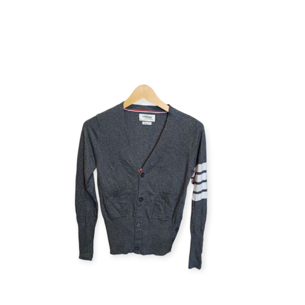 Thom Browne Grey Cardigan