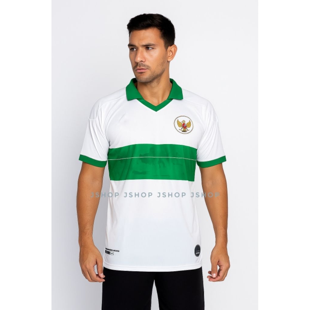 BAJU BOLA JERSEY BOLA JERSEY FUTSAL JERSEY INDONESIA AWAY JERSEY INDONESIA PUTIH RETRO