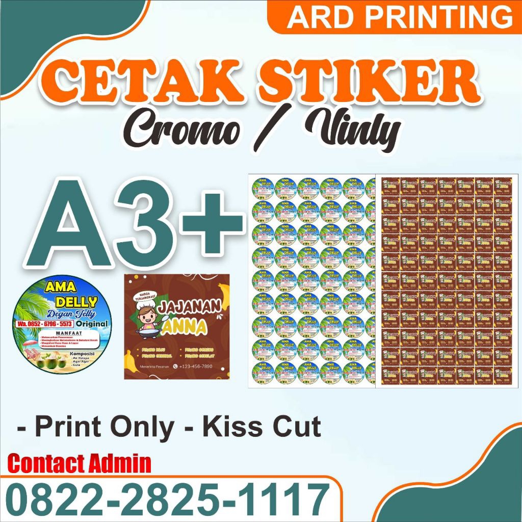 

Stiker A3+ Custom Free Desain