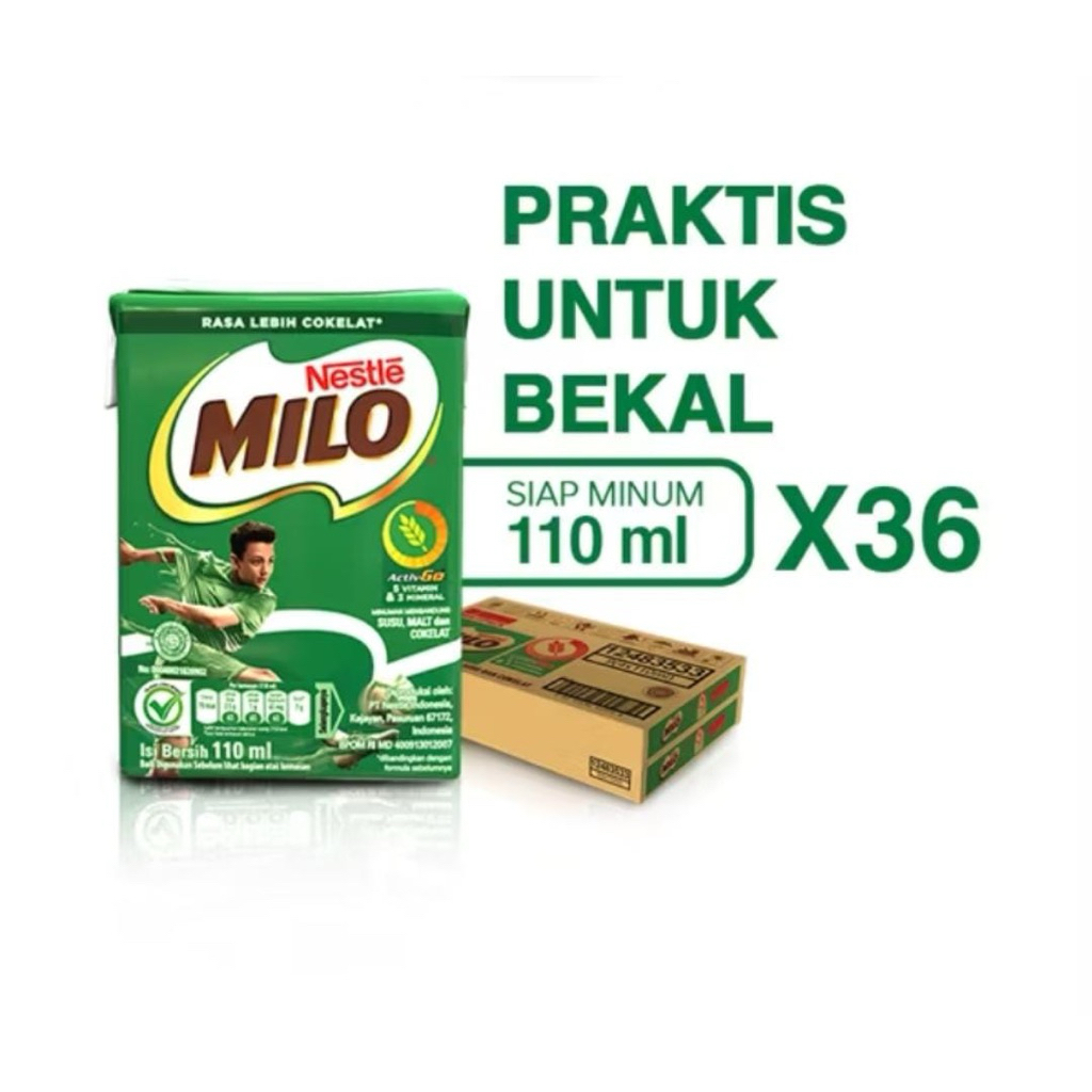 

Milo ACTIV-Go Uht 110ml 1 Karton Isi 36 Pcs
