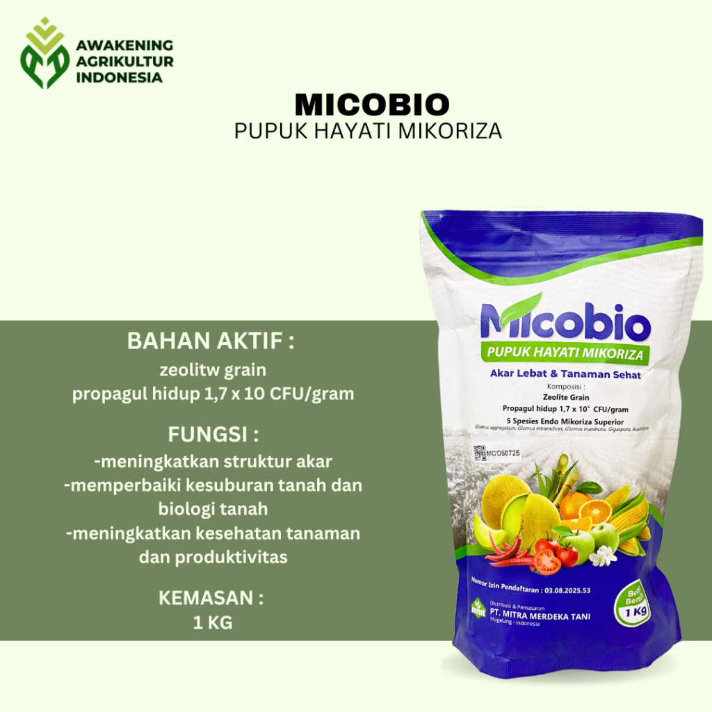 MICOBIO PUPUK HAYATI MIKORIZA 1 KG