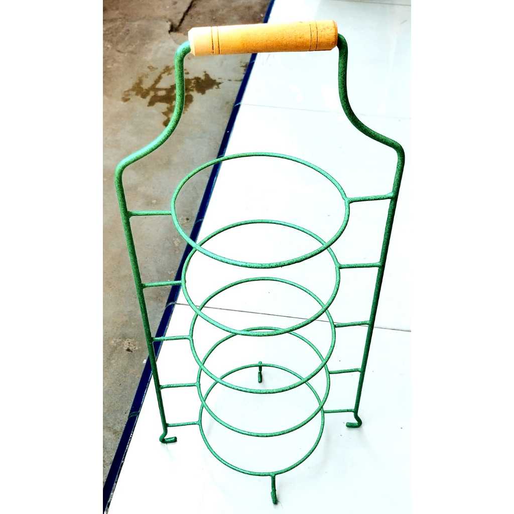 Tentengan Piring / Mangkuk Hajatan Isi 5 Susun Bahan Besi anti Karat Tebal ( 1 PCS )