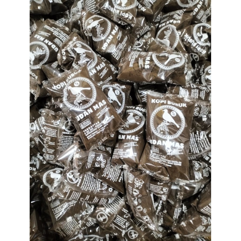 

KOPI BUBUK SACHET MURAH SEKALI HARGA PERDUS ISI 12 SACHET KEMASAN ± 150 GRAM CAP KUTUT UDAN MAS 54 SABLON PUTIH NGOPI NIKMAT HARGA BERSAHABAT COCOK UNTUK DIJUAL LAGI RESELLER DAN WARUNG KELONTONG MERAPAT