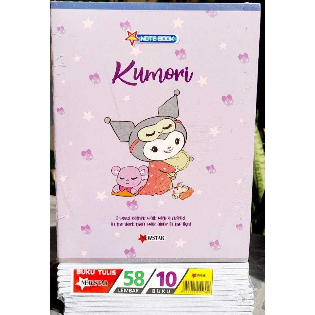 

Buku Tulis Cinamorol-Kuromi NEWSTAR 58 Lembar isi 10 pcs buku