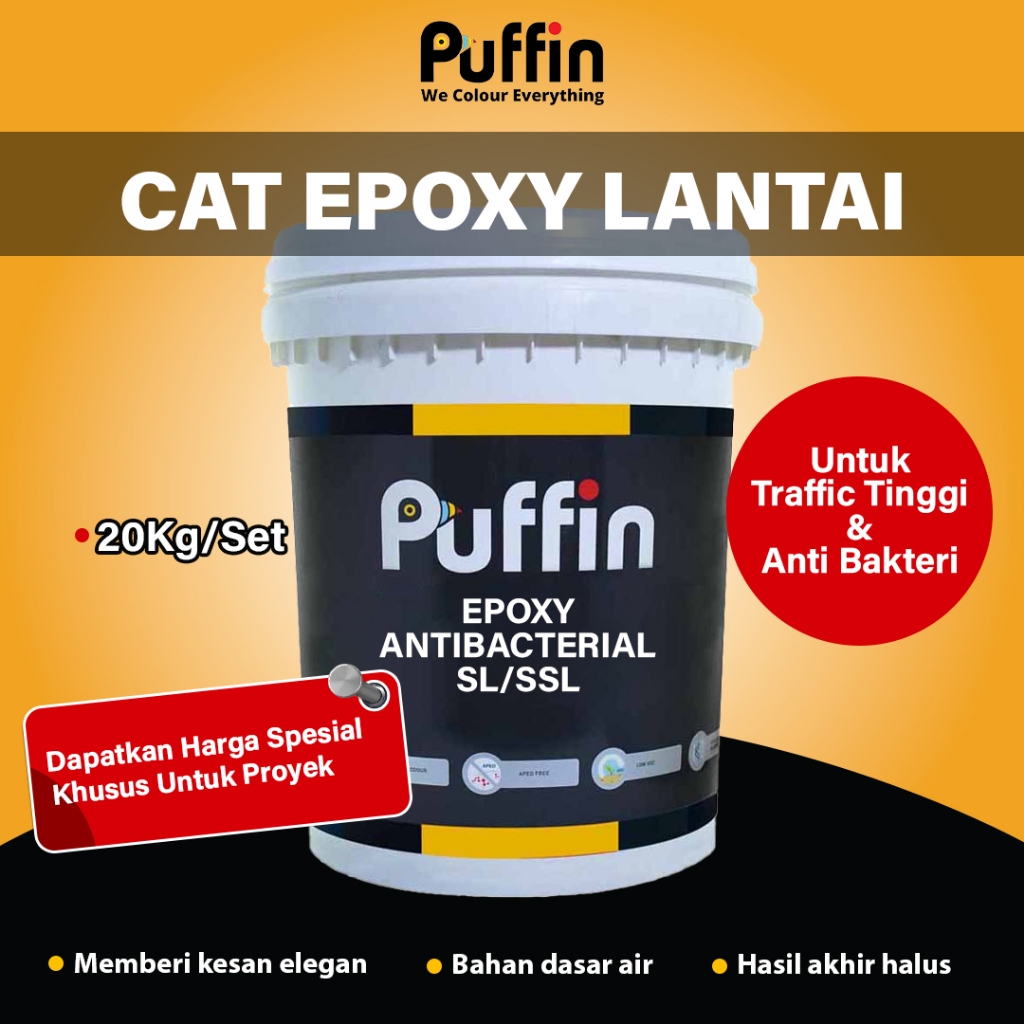 Cat Epoxy Lantai Anti Bakteri Puffin Epoxy Anti Bacterial