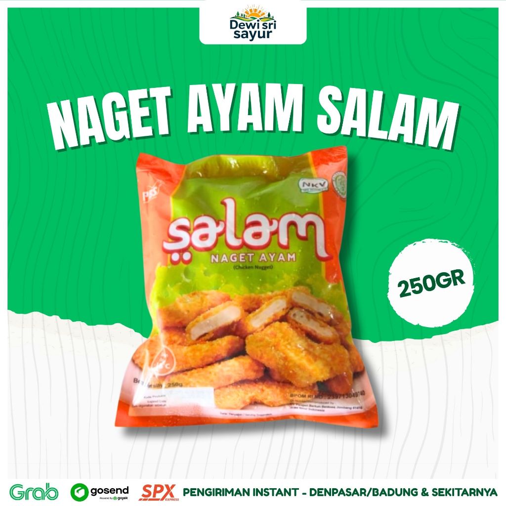 

Naget Ayam Salam 250gr – Dewi Sri Sayur