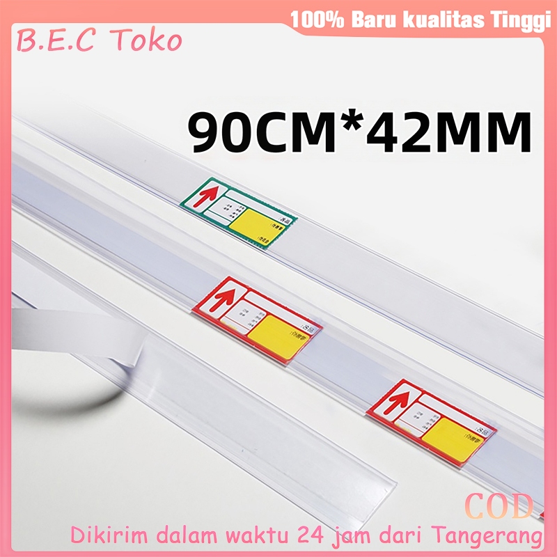 

90cm Label Rak Klip Label Harga/Price Tag Holder/Pemegang Label Harga COD - [B.E.C Toko]