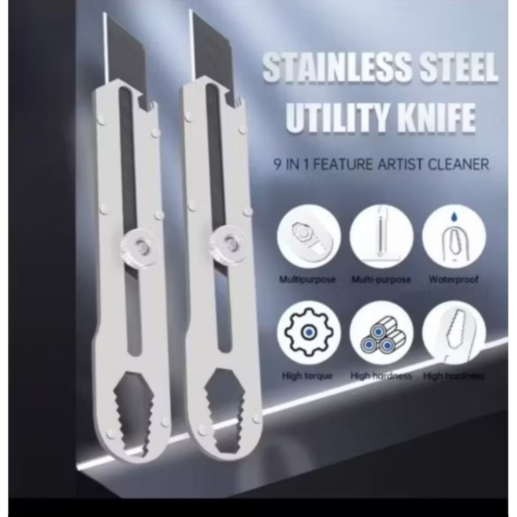 

Paket Hemat Cutter+refill isi cutter Besat tajam cutter stainless steel anti karat