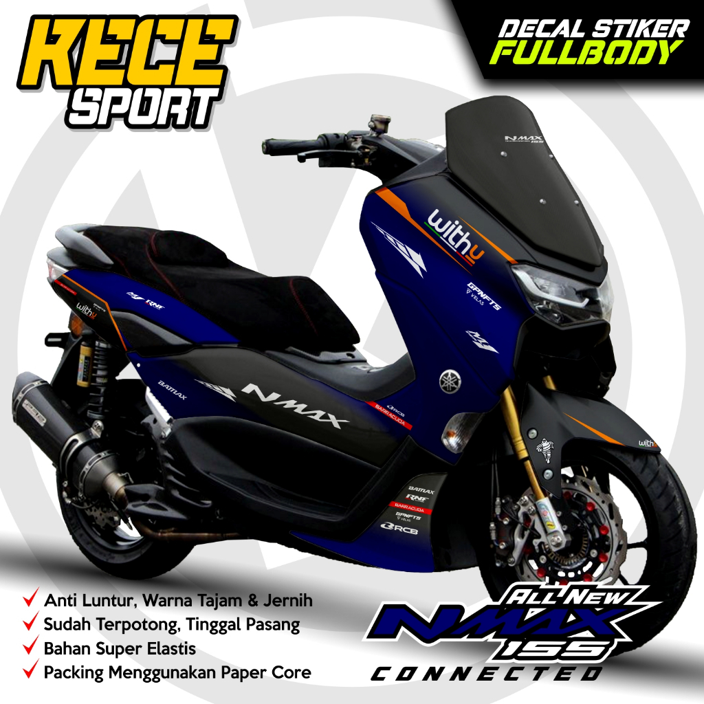 Sticker Decal Fullbody Yamaha NMAX NEW 2020-2024 Motif With U