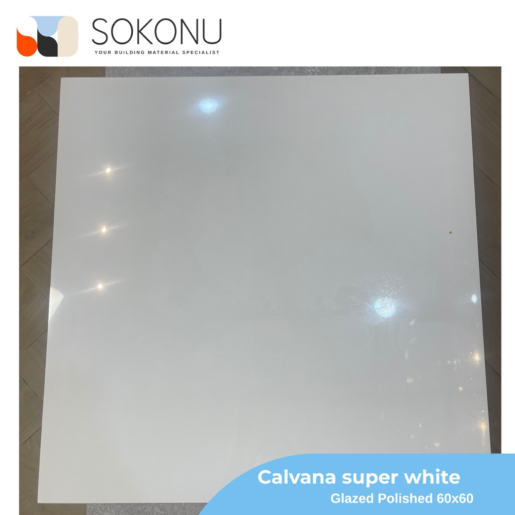Granite Calvana Super White Glazed Polished 60x60