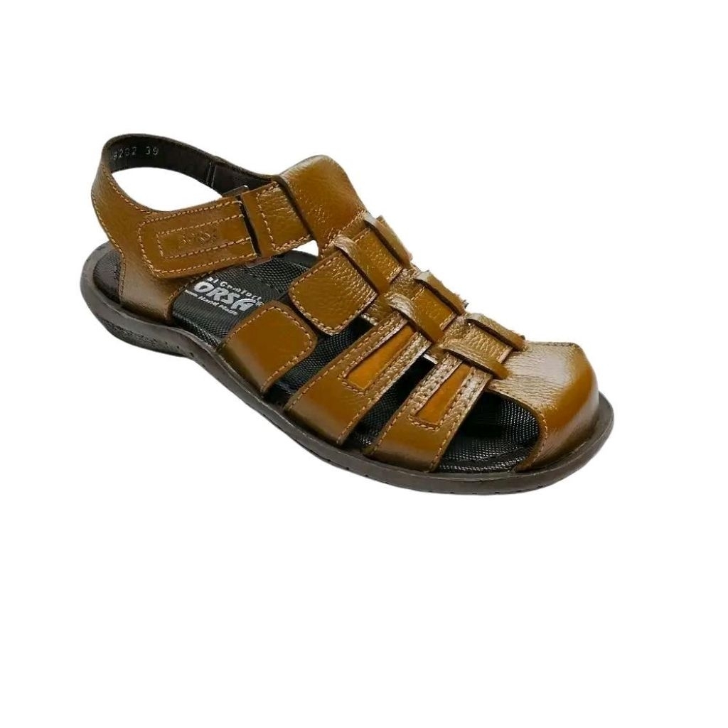 BORSA 59202 TAN Sandal Bertali Pria Original Leather