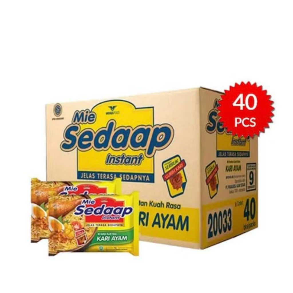 

Mie Sedaap Kari Ayam 75 g [ 1 Dus Isi 40 Pcs ]