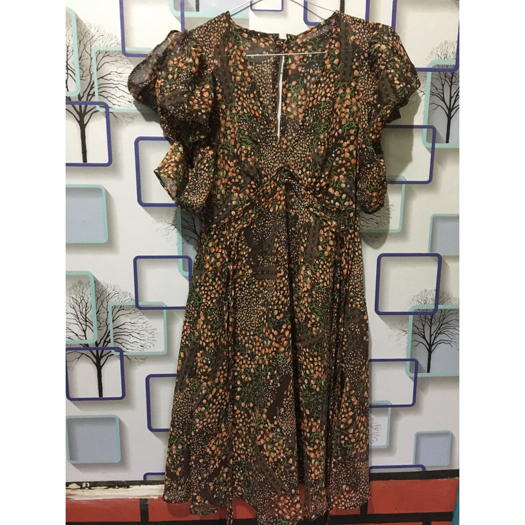 Dres wanita ootd+dres abu
