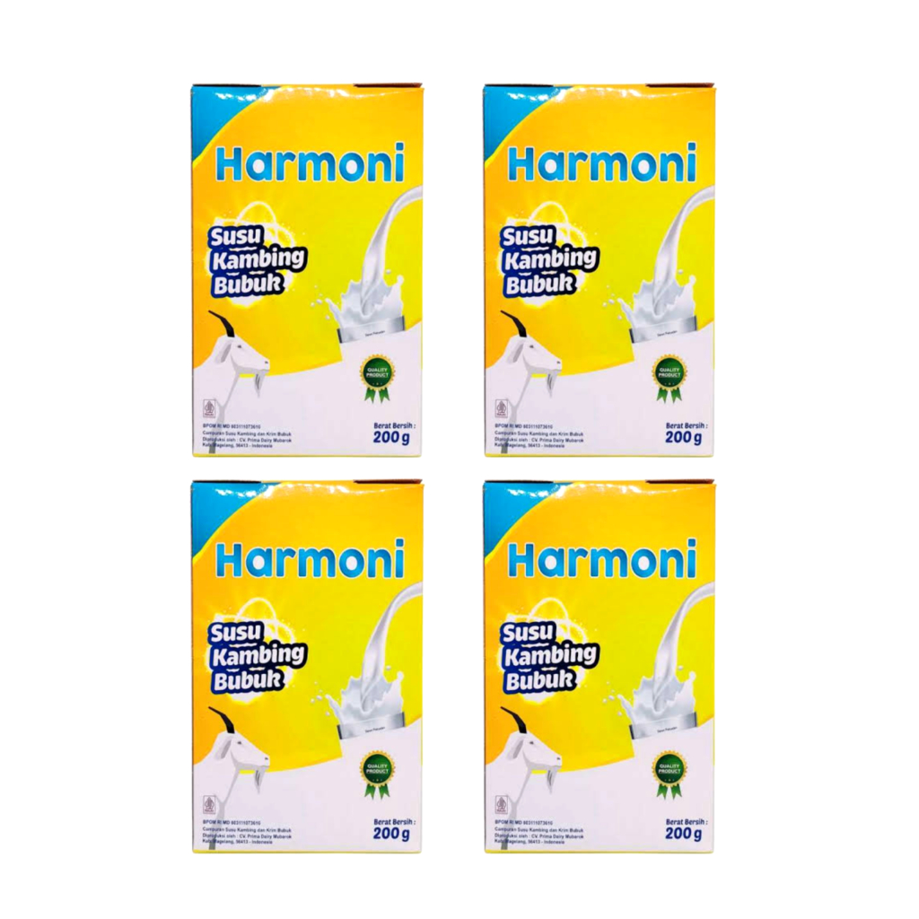 

4 BOX Susu Kambing Bubuk Etawa Harmoni 200g - asli 100% original BPOM