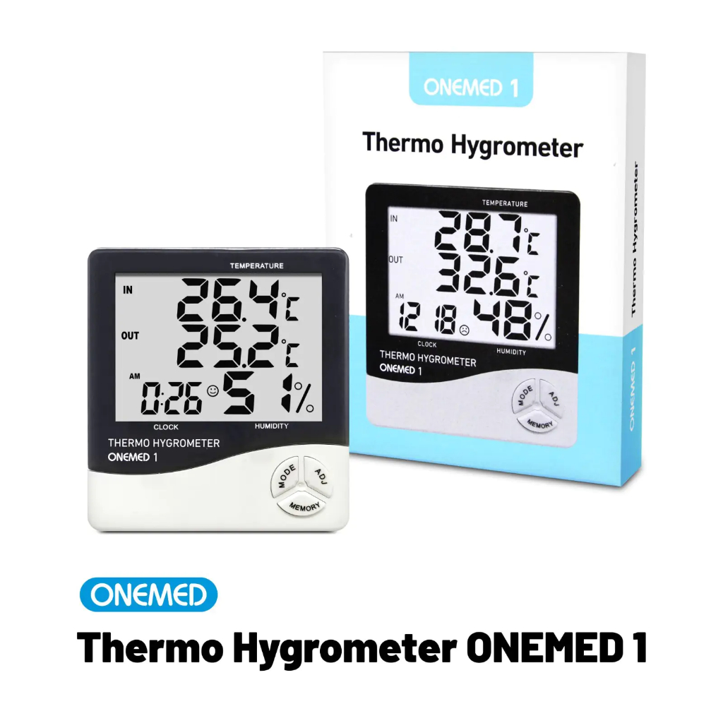 Thermometer Digital Hygrometer HTC 1 Onemed - Termometer Ruang [TANGERANG]